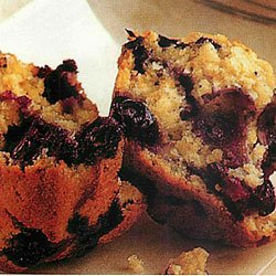 Recette de muffins aux bleuets (ou cassis)